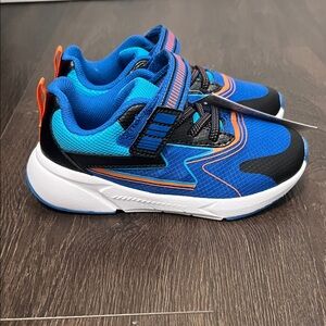 Stride Rite Vibrant Blue and Black Kids Sneakers light up